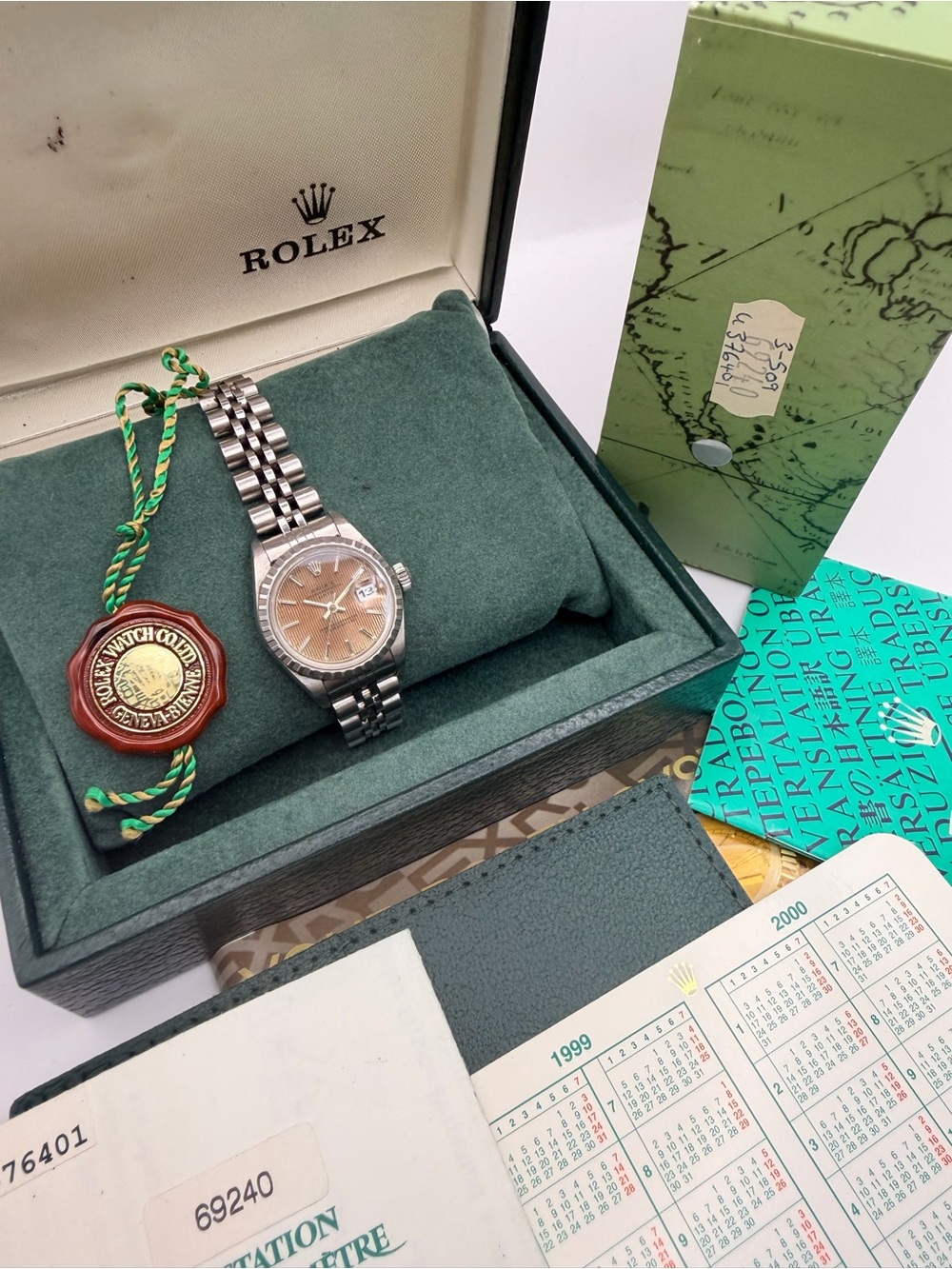 Rolex Stainless Steel Women’s Watch with Unique Dial